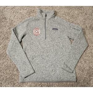 Patagonia Better Sweater Womens M Gray Fleece Pullover 1/4 Zip Ozone Pilots